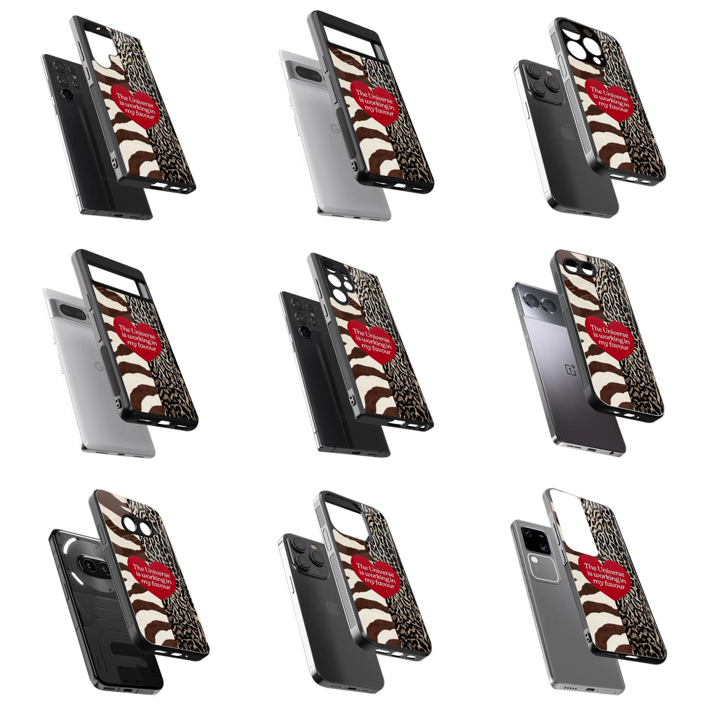 Durable Glass Back Mobile Case for iPhone, Samsung, OnePlus, Google Pixel, Redmi, Vivo, Oppo