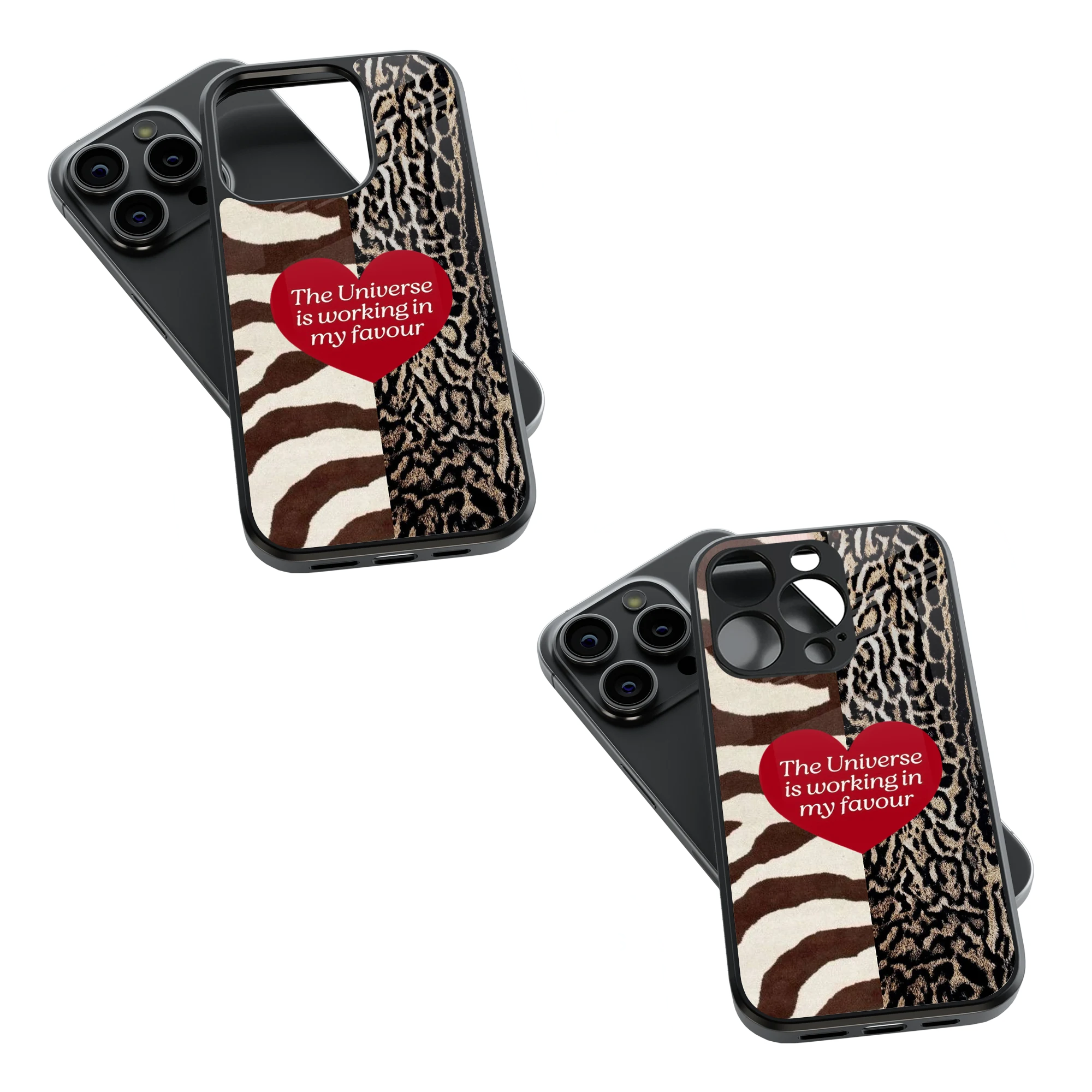 Trendy Glass Back Mobile Case for iPhone, Samsung, Redmi, OnePlus, Google Pixel, Motorola