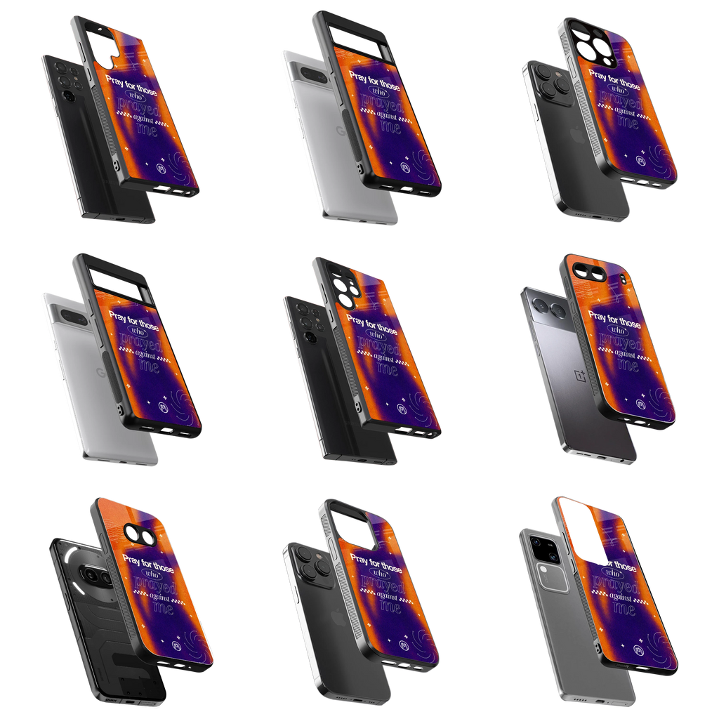 Durable Glass Back Mobile Case for iPhone, Samsung, OnePlus, Google Pixel, Redmi, Vivo, Oppo