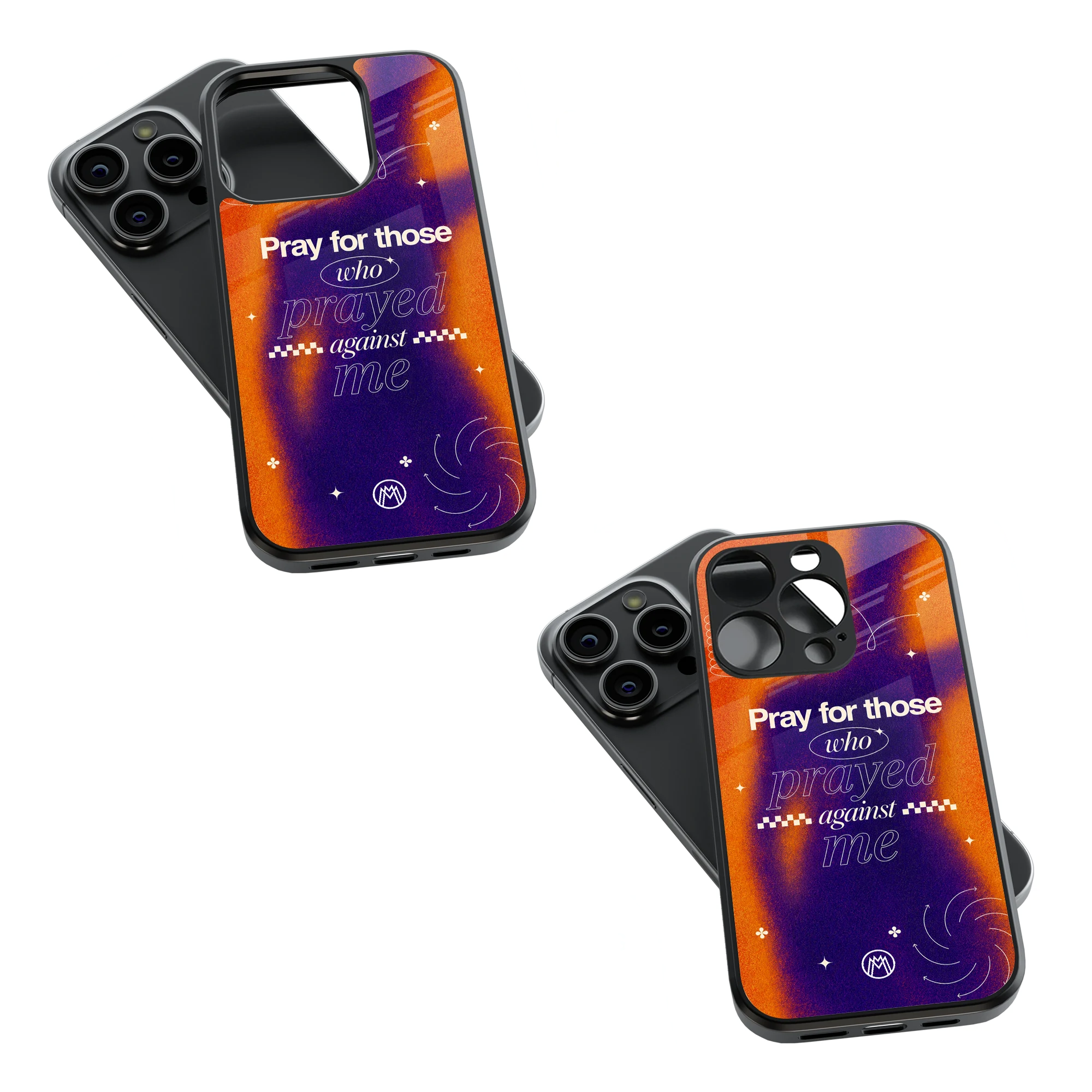 Trendy Glass Back Mobile Case for iPhone, Samsung, Redmi, OnePlus, Google Pixel, Motorola