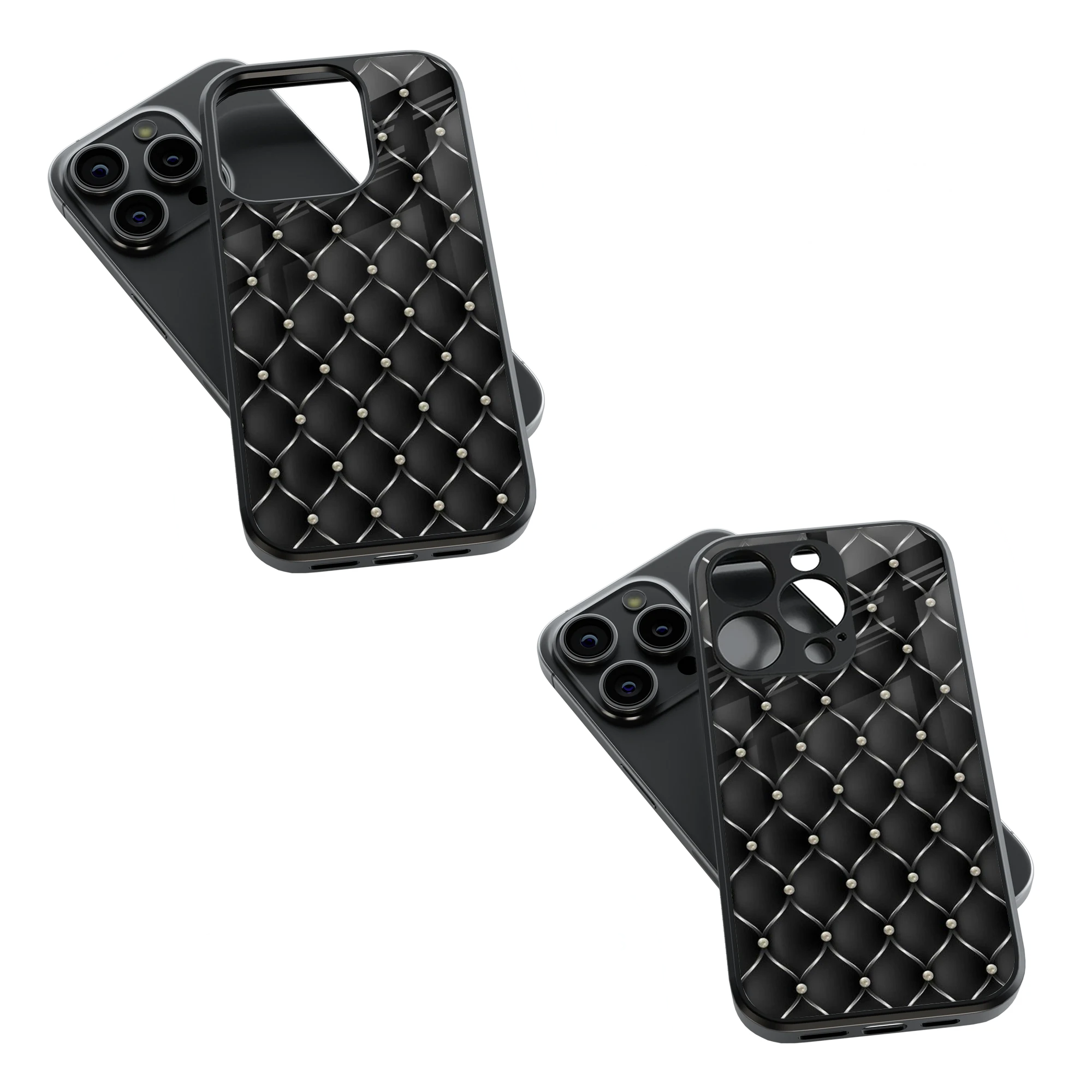 Trendy Glass Back Mobile Case for iPhone, Samsung, Redmi, OnePlus, Google Pixel, Motorola