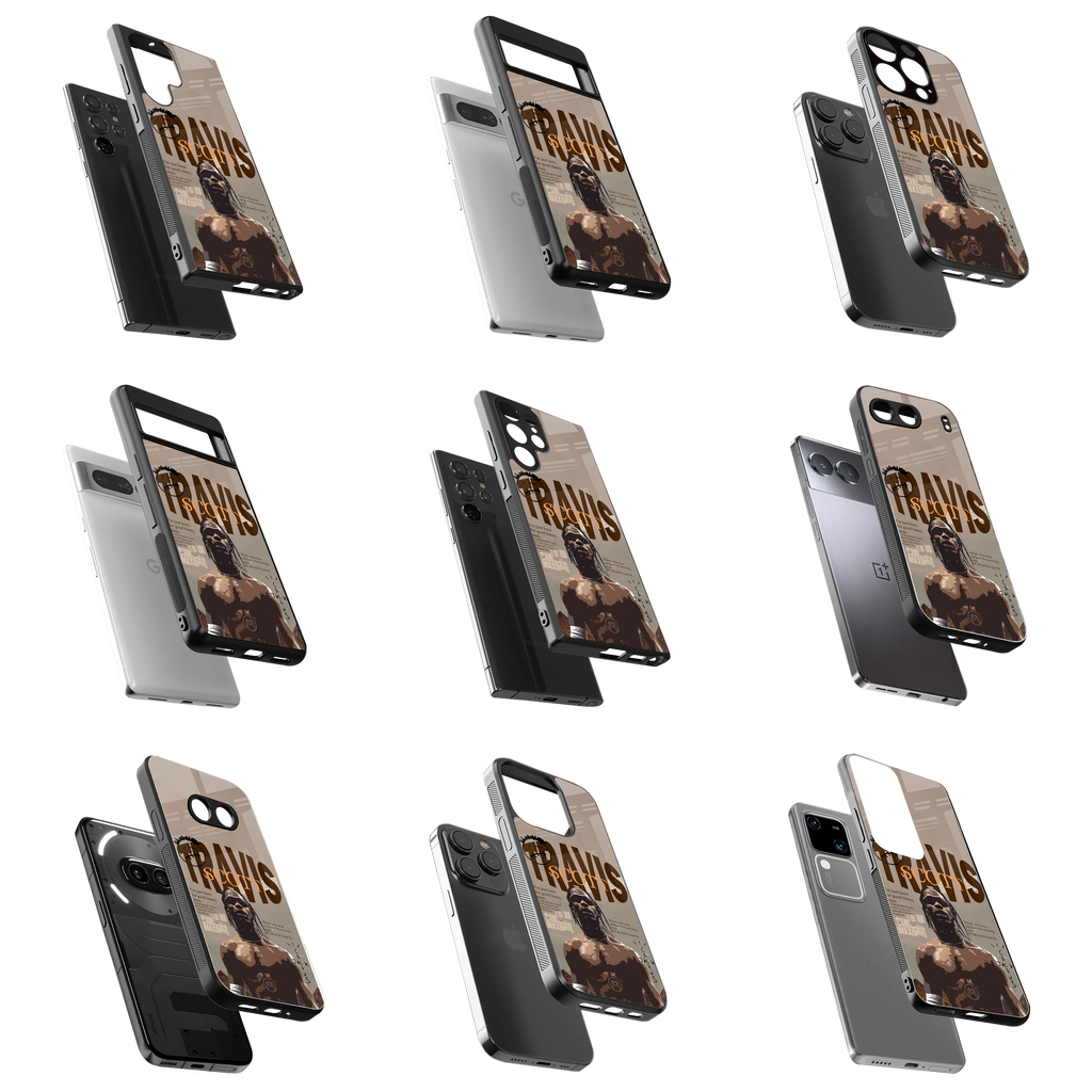 Durable Glass Back Mobile Case for iPhone, Samsung, OnePlus, Google Pixel, Redmi, Vivo, Oppo