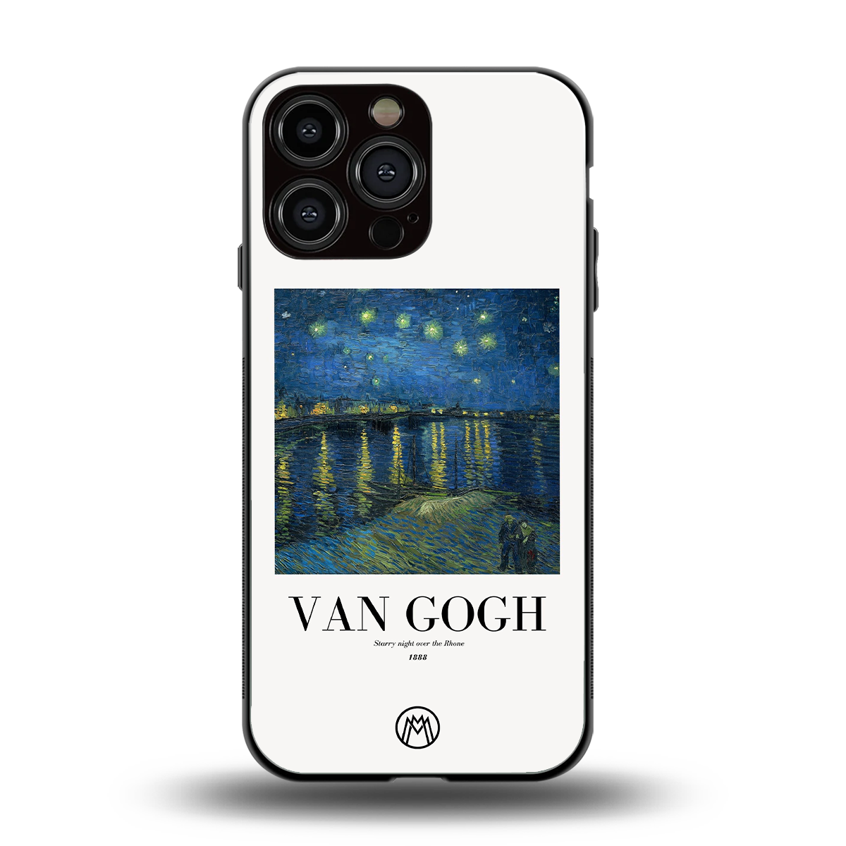 van gogh 1888 back phone cover | glass case for iphone 16 pro max