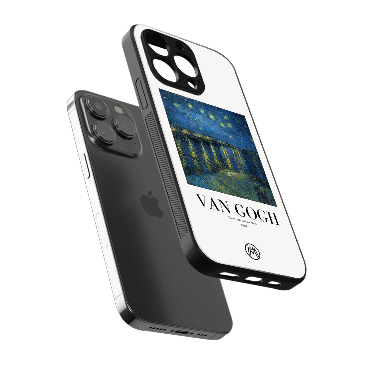 van gogh 1888 back phone cover | glass case for iphone 16 pro