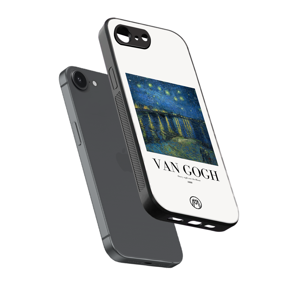 van gogh 1888 back phone cover | glass case for iphone 16e