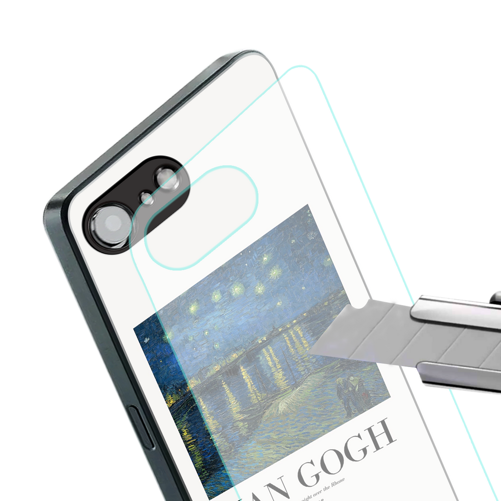 van gogh 1888 back phone cover | glass case for iphone 16e