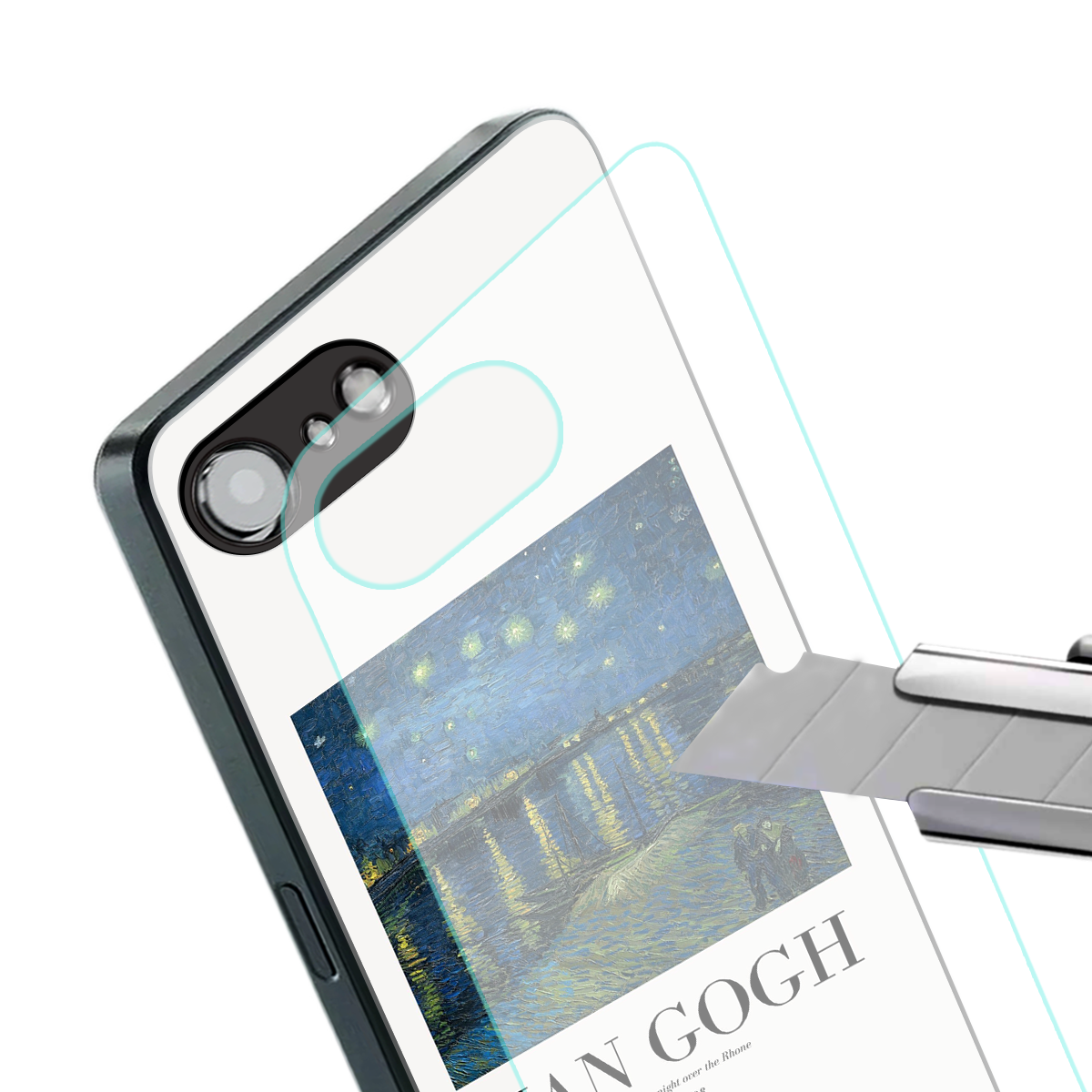 van gogh 1888 back phone cover | glass case for iphone 16e