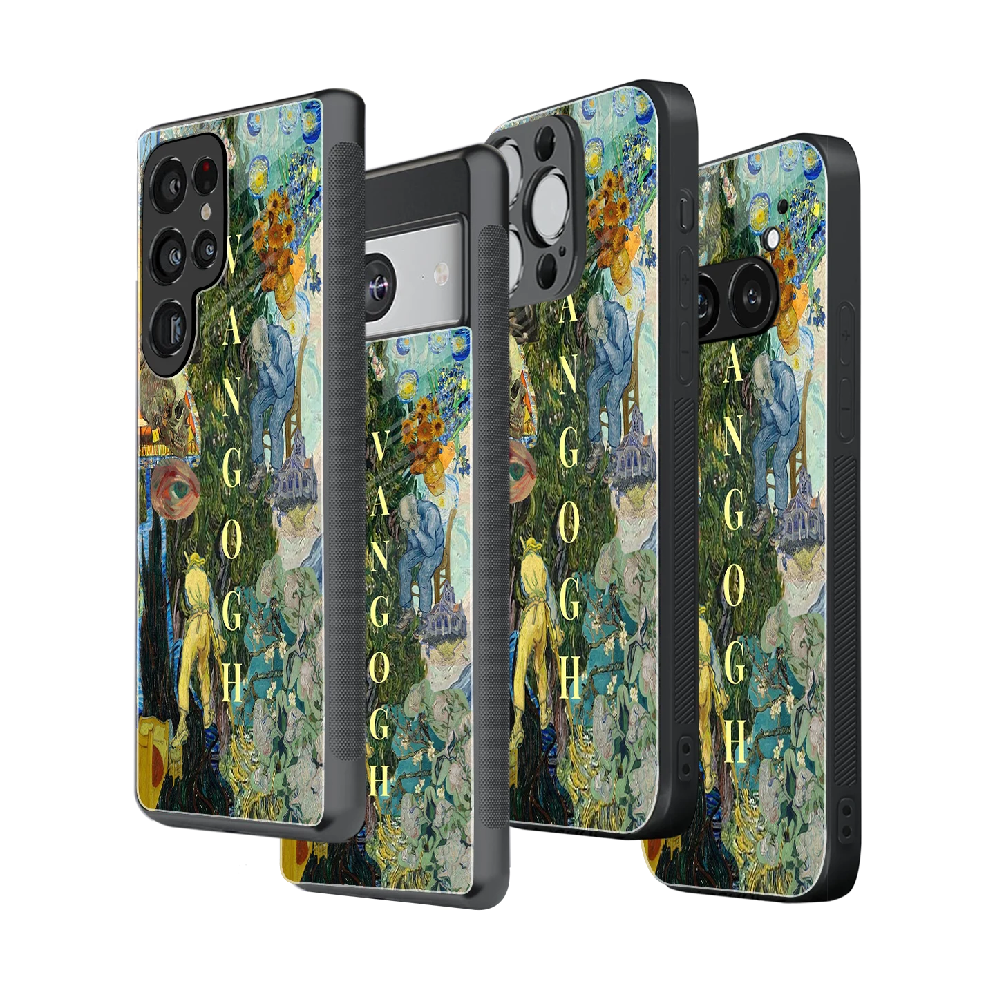Stylish Glass Back Case for All Smartphones iPhone, Samsung, OnePlus, Pixel, Redmi, Oppo, Vivo, Motorola