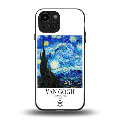 van gogh starry night back phone cover | glass case for iphone 13 mini