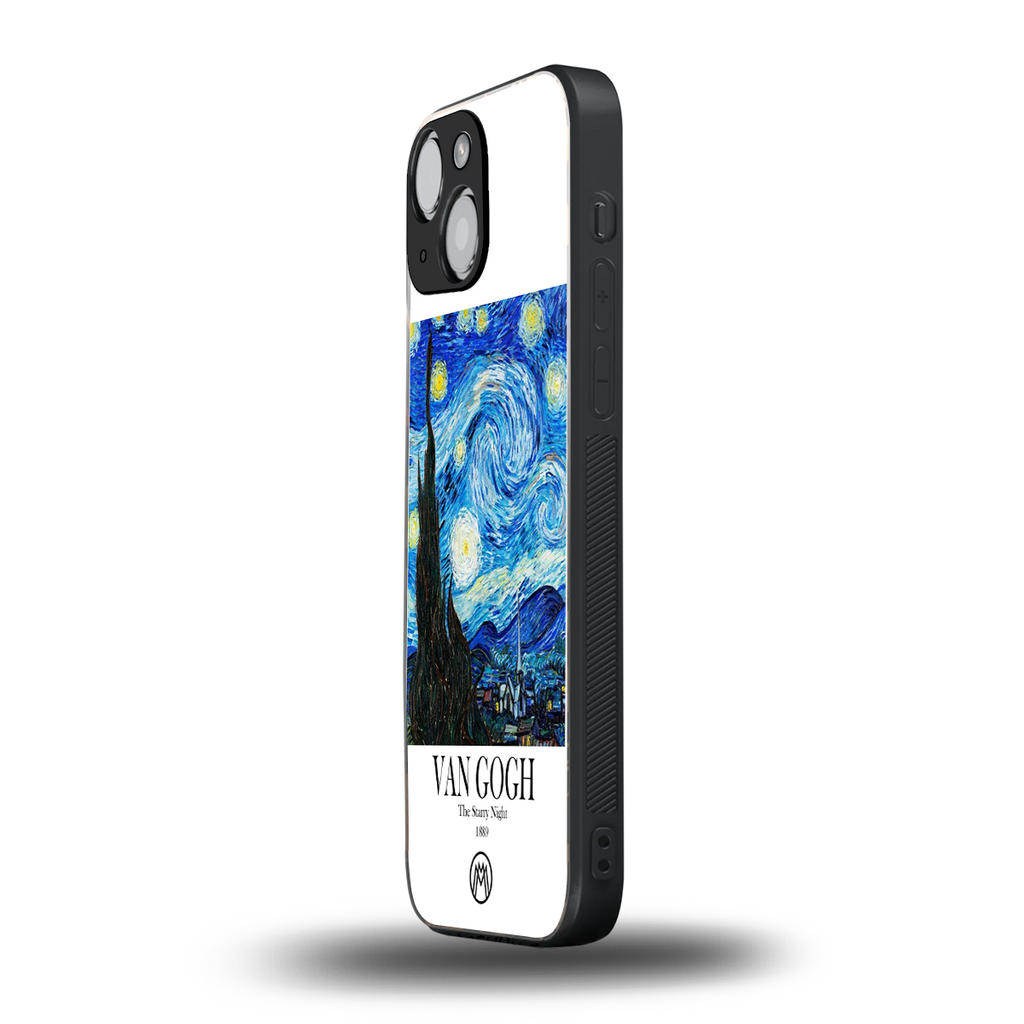 van gogh starry night back phone cover | glass case for iphone 13 mini