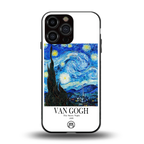 van gogh starry night back phone cover | glass case for iphone 13 pro max