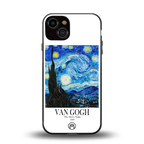 van gogh starry night back phone cover | glass case for iphone 13