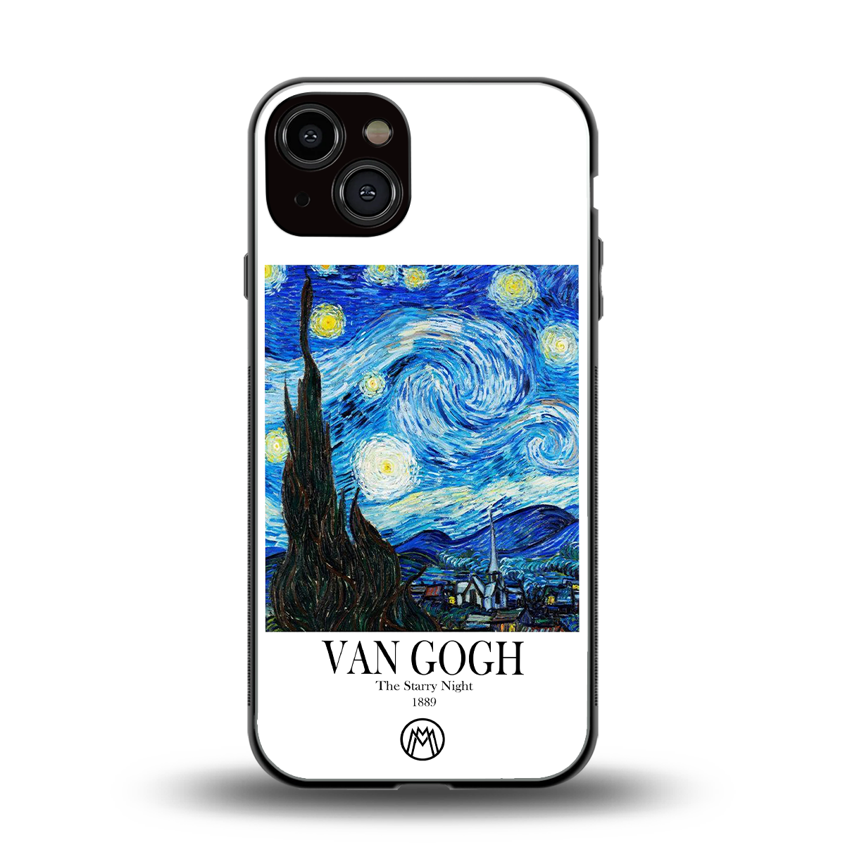 van gogh starry night back phone cover | glass case for iphone 13