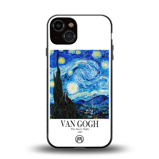 van gogh starry night back phone cover | glass case for iphone 13