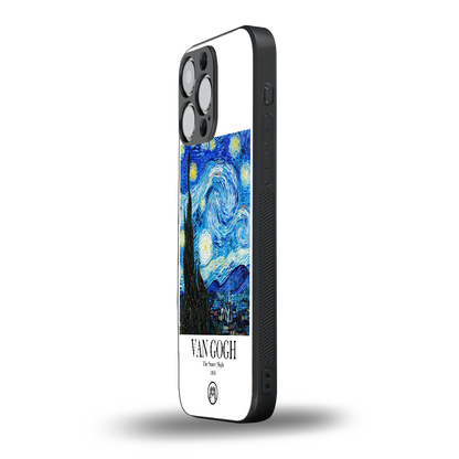van gogh starry night back phone cover | glass case for iphone 14 pro max