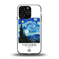 van gogh starry night back phone cover | glass case for iphone 15 pro