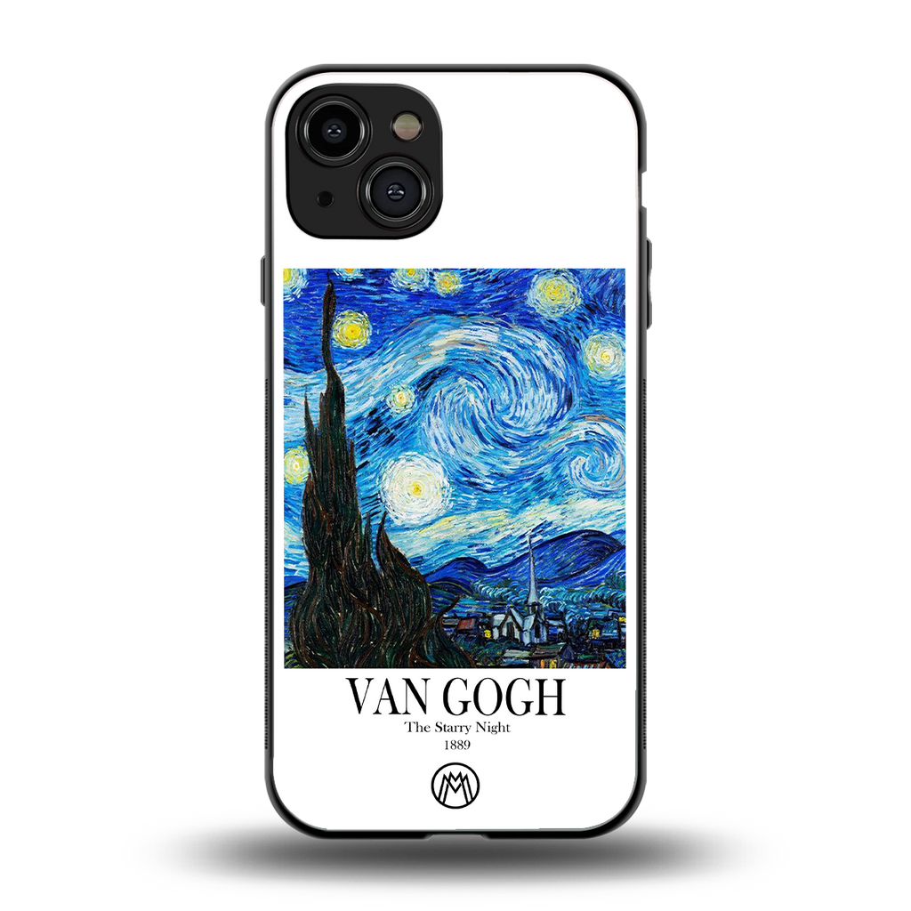 van gogh starry night back phone cover | glass case for iphone 15