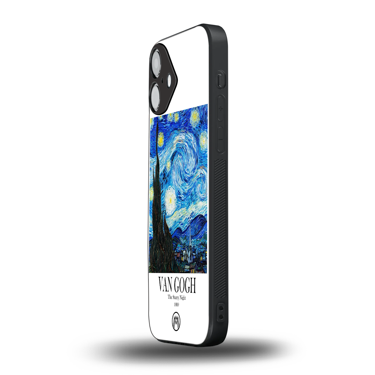 van gogh starry night back phone cover | glass case for iphone 16 plus