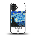van gogh starry night back phone cover | glass case for iphone 16