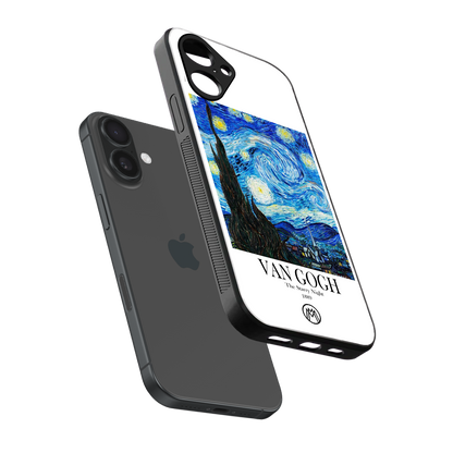 van gogh starry night back phone cover | glass case for iphone 16