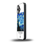 van gogh starry night back phone cover | glass case for iphone 16