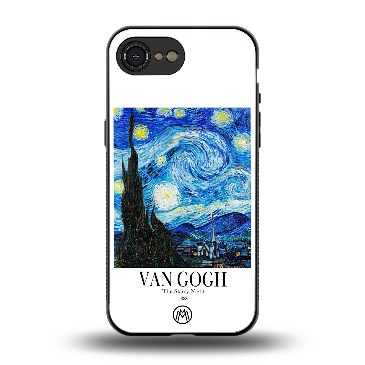 van gogh starry night back phone cover | glass case for iphone 16e