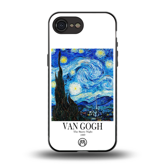 van gogh starry night back phone cover | glass case for iphone 16e