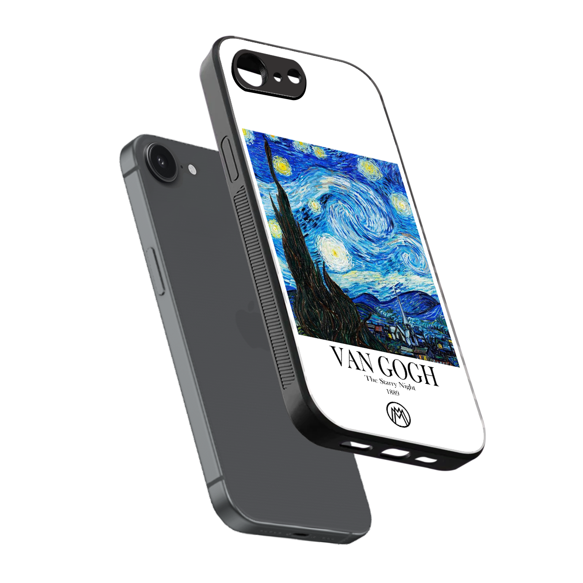 van gogh starry night back phone cover | glass case for iphone 16e