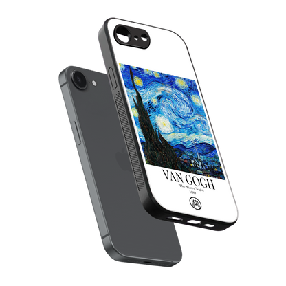 van gogh starry night back phone cover | glass case for iphone 16e