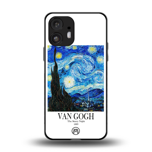 van gogh starry night back phone cover | glass case for nothing phone 2