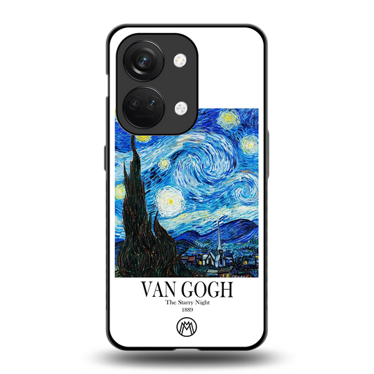 van gogh starry night back phone cover | glass case for oneplus nord 3