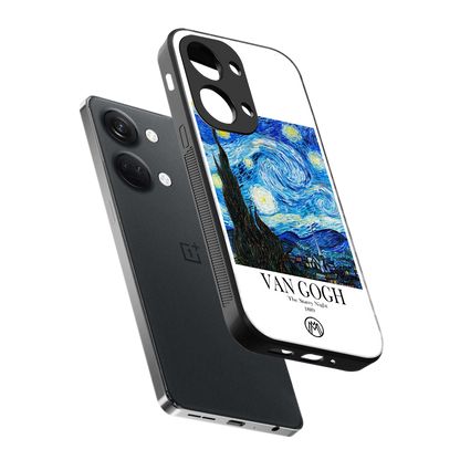 van gogh starry night back phone cover | glass case for oneplus nord 3