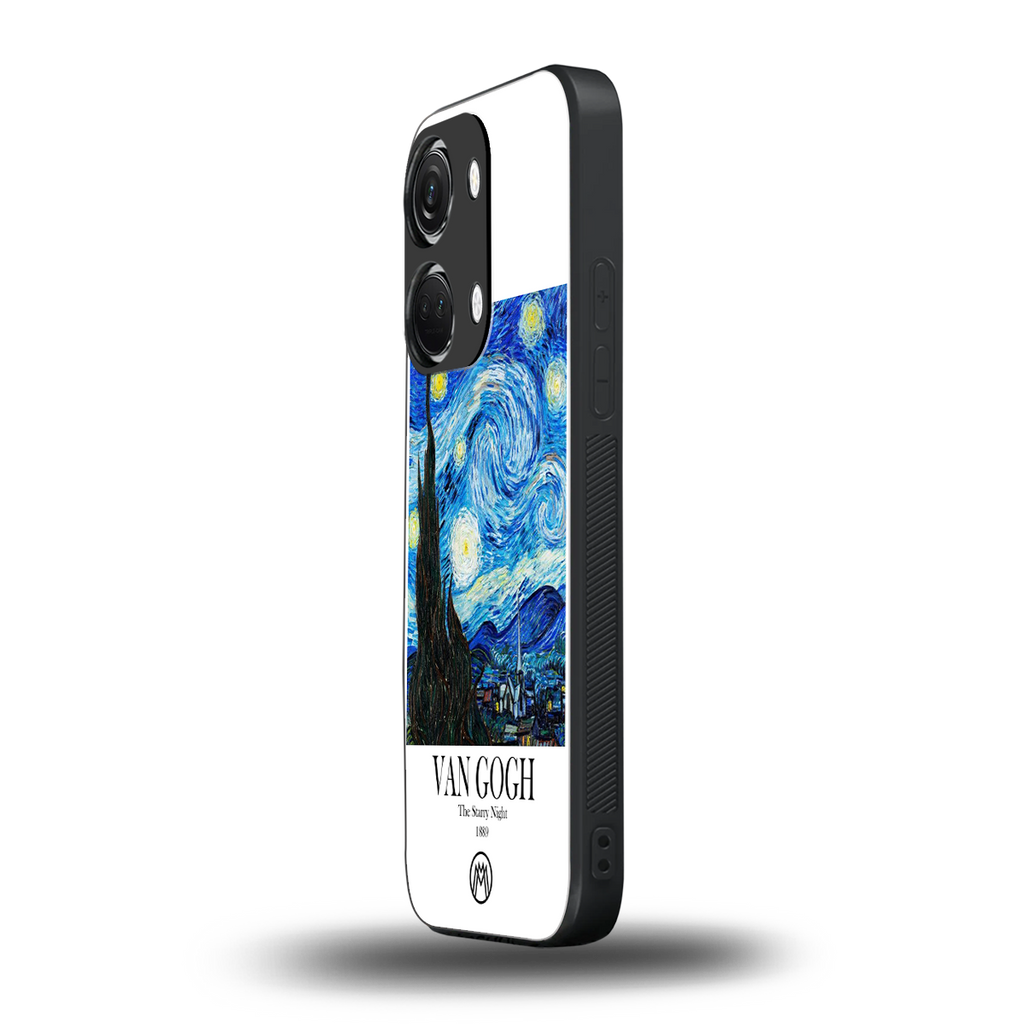 van gogh starry night back phone cover | glass case for oneplus nord 3