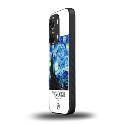 van gogh starry night back phone cover | glass case for oneplus nord 3