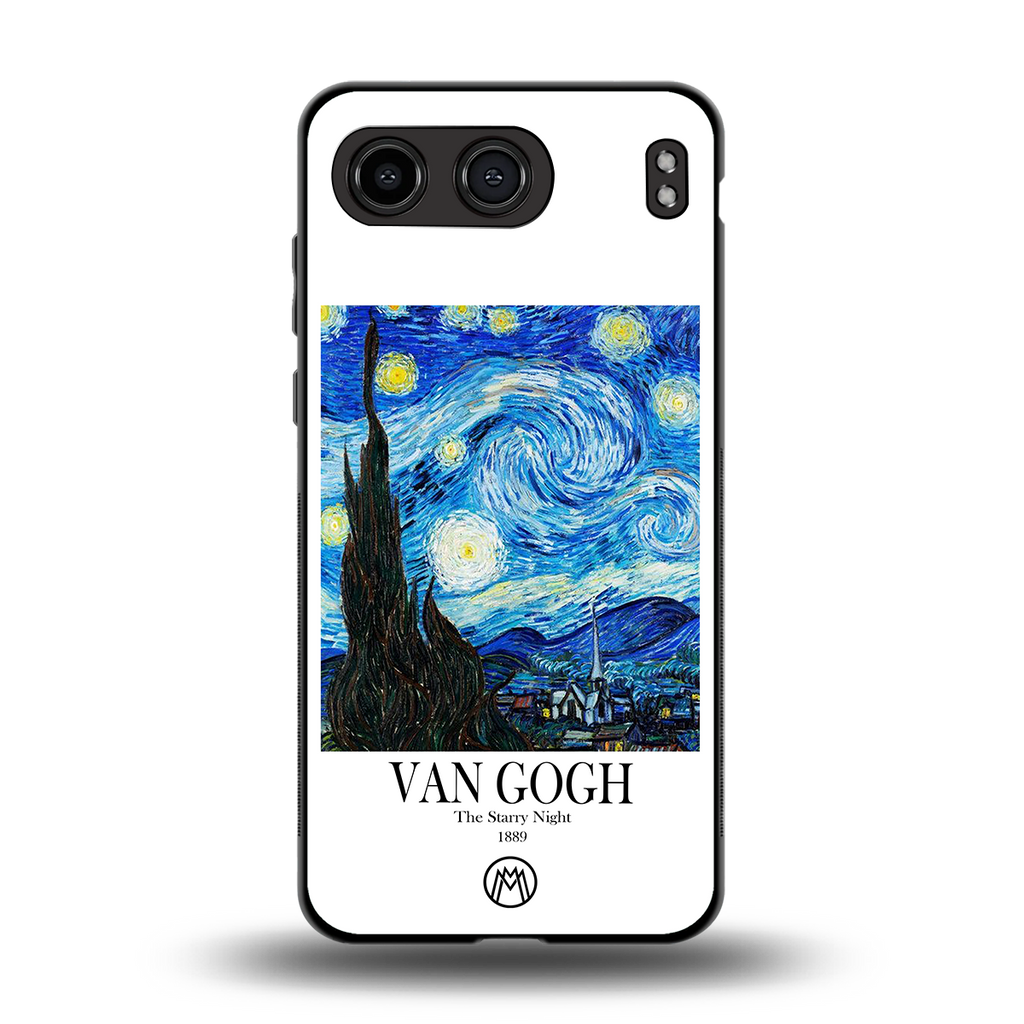 van gogh starry night back phone cover | glass case for oneplus nord 4