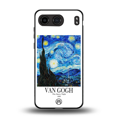 van gogh starry night back phone cover | glass case for oneplus nord 4