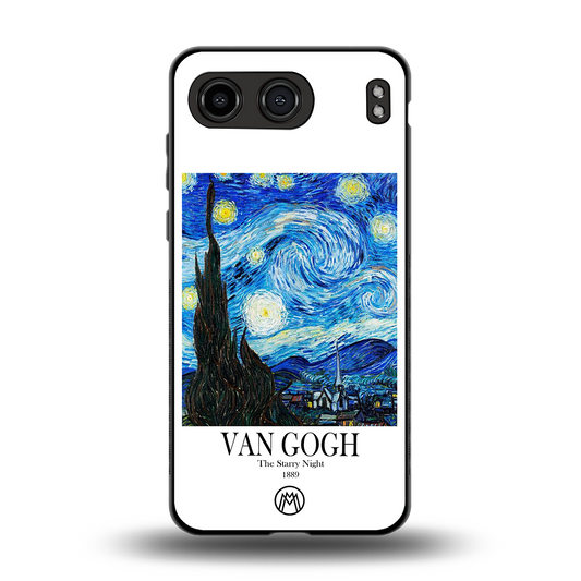 van gogh starry night back phone cover | glass case for oneplus nord 4