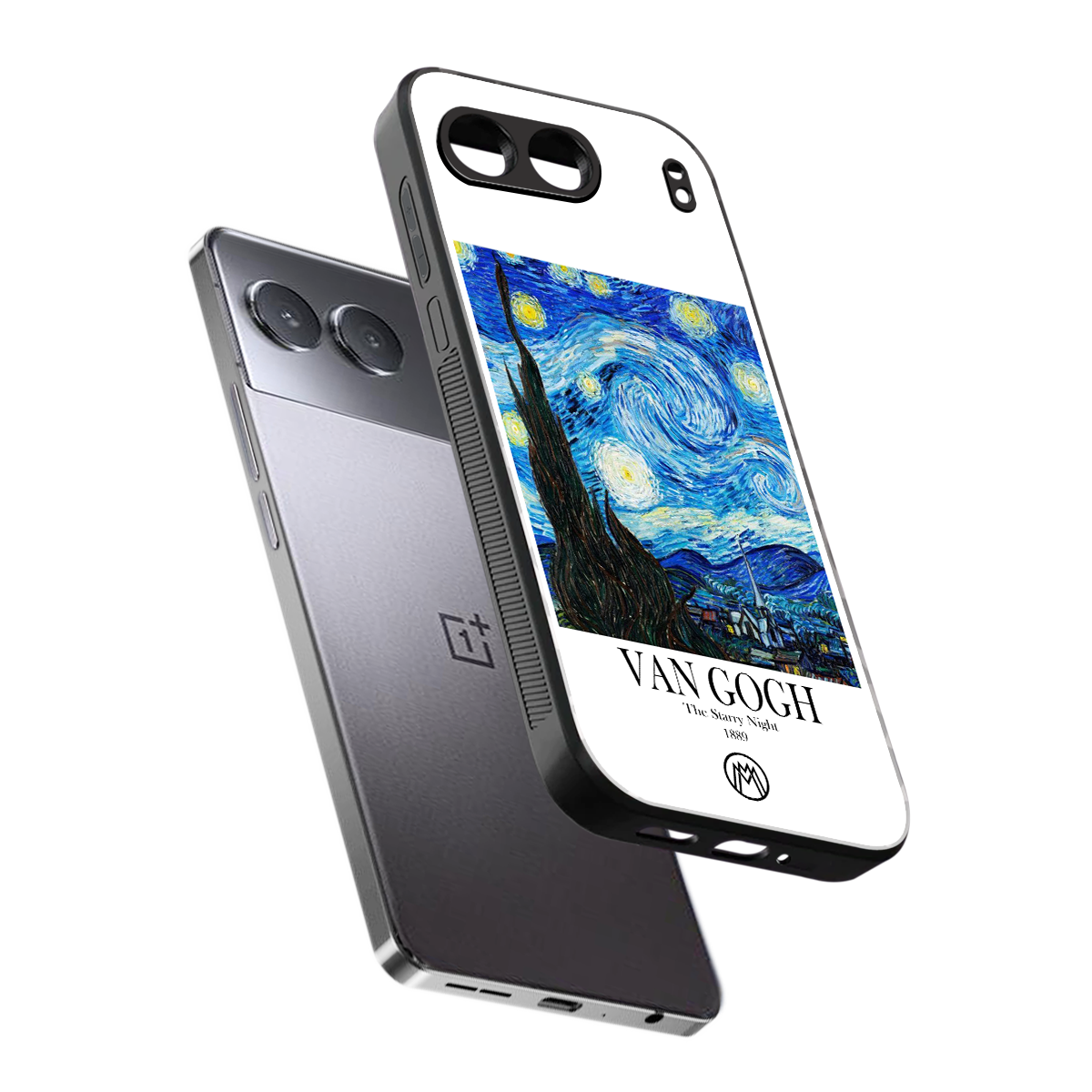 van gogh starry night back phone cover | glass case for oneplus nord 4
