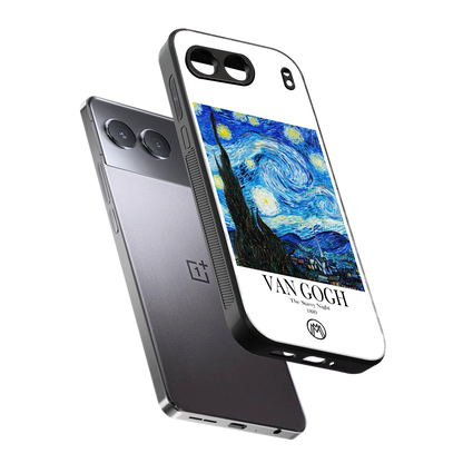 van gogh starry night back phone cover | glass case for oneplus nord 4