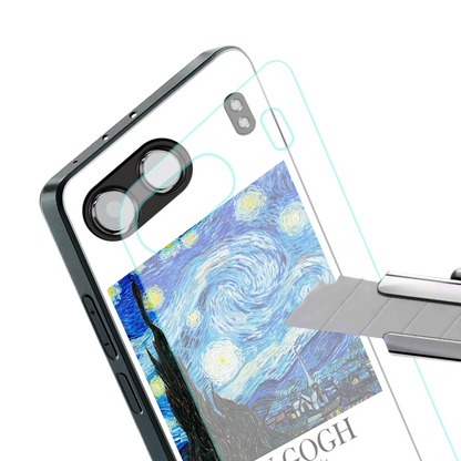 van gogh starry night back phone cover | glass case for oneplus nord 4