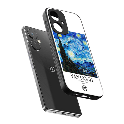 van gogh starry night back phone cover | glass case for oneplus nord ce 3