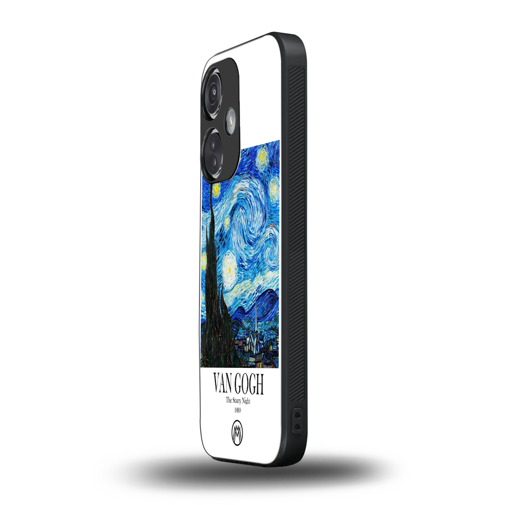 van gogh starry night back phone cover | glass case for oneplus nord ce 3