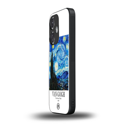 van gogh starry night back phone cover | glass case for oneplus nord ce 3
