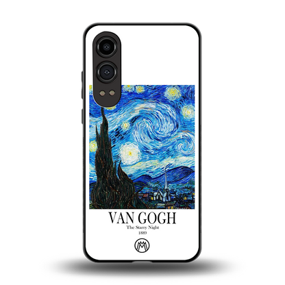 van gogh starry night back phone cover | glass case for oneplus nord ce 4 lite