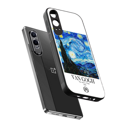 van gogh starry night back phone cover | glass case for oneplus nord ce 4 lite