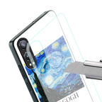 van gogh starry night back phone cover | glass case for oneplus nord ce 4 lite