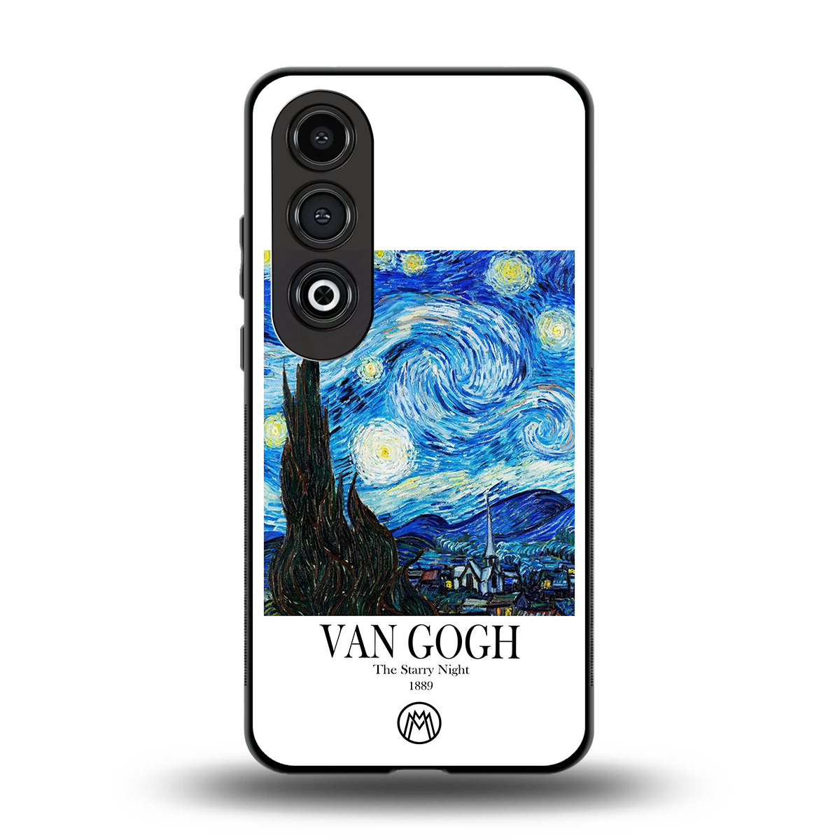 van gogh starry night back phone cover | glass case for oneplus nord ce 4