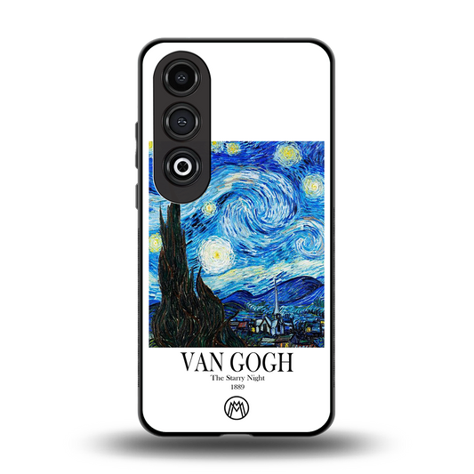 van gogh starry night back phone cover | glass case for oneplus nord ce 4