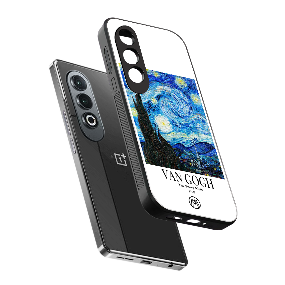 van gogh starry night back phone cover | glass case for oneplus nord ce 4