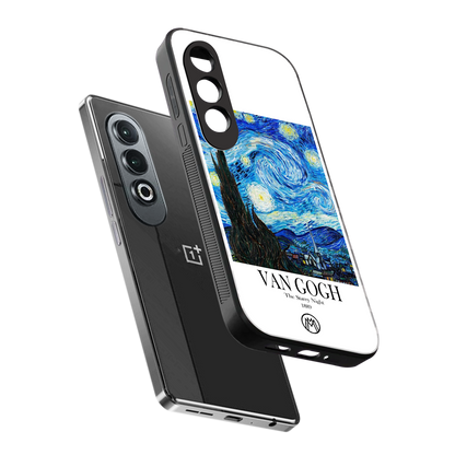 van gogh starry night back phone cover | glass case for oneplus nord ce 4